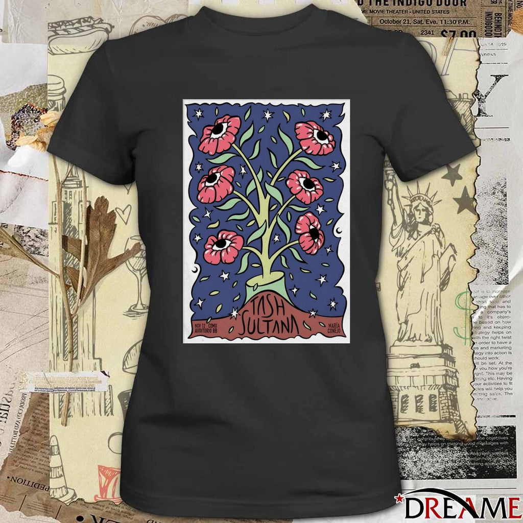 Poster Tash Sultana November 12 2025 Auditorio BB CDMX t-shirt