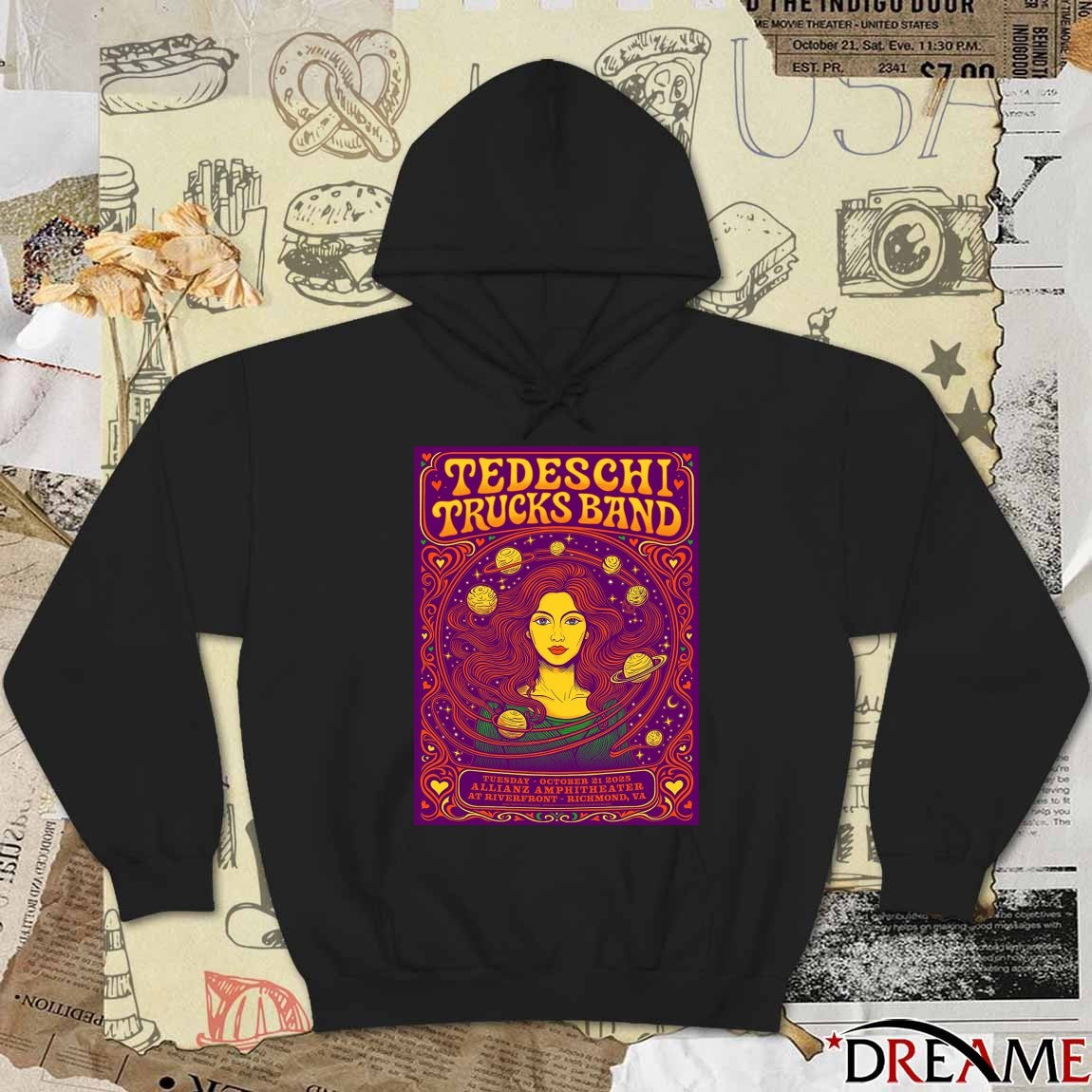 Poster Tedeschi Trucks Band October 21 2025 Allianz Amphitheater At Riverfront In Richmond, VA t-shirt