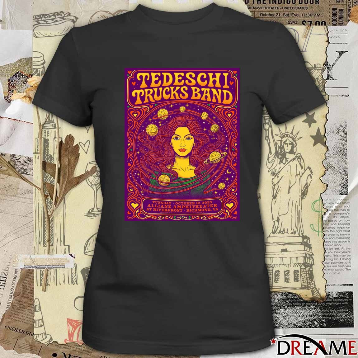 Poster Tedeschi Trucks Band October 21 2025 Allianz Amphitheater At Riverfront In Richmond, VA t-shirt