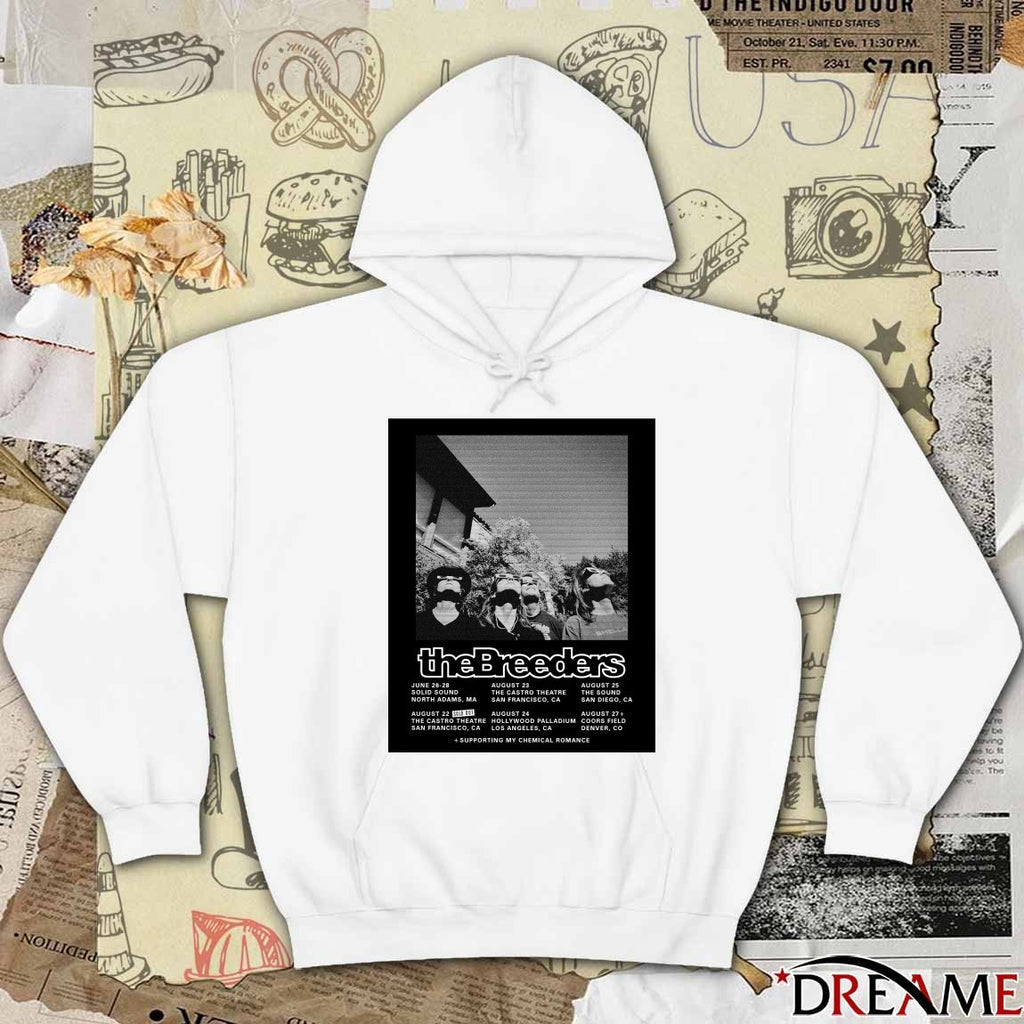 Poster The Breeders August 2026 Shows Los Angeles and San Diego dates t-shirt
