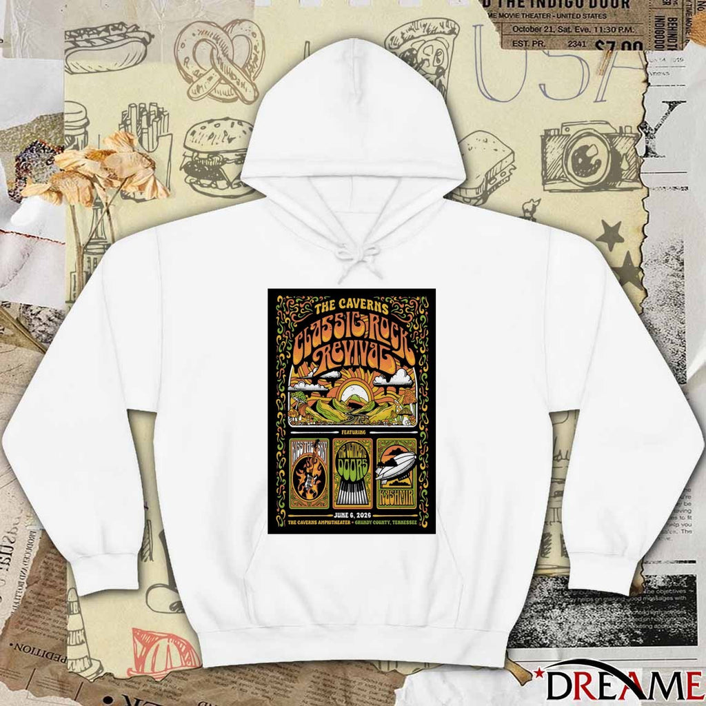 Poster The Caverns Classic Rock Revival June 6 2026 Grundy County TN t-shirt