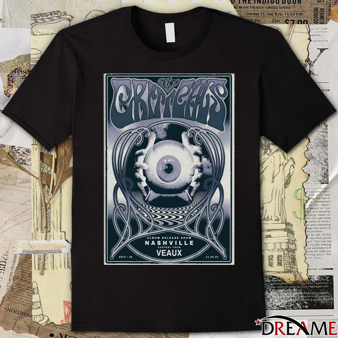 Poster The Criticals Album Release Show November 20 2025 In Nashville TN t-shirt