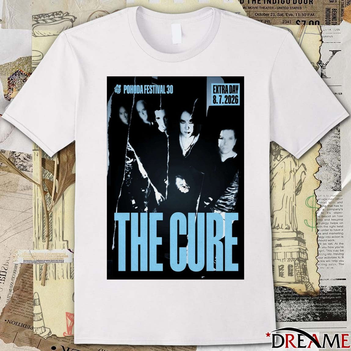 Poster The Cure Pohoda Festival 30 7 8 2026 Trenčín Slovakia t-shirt