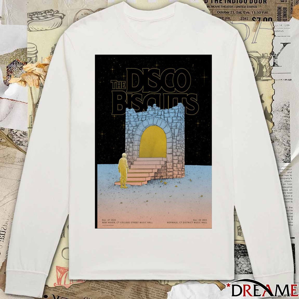Poster The Disco Biscuits December 27 2025 College Street Music Hall in New Haven CT t-shirt