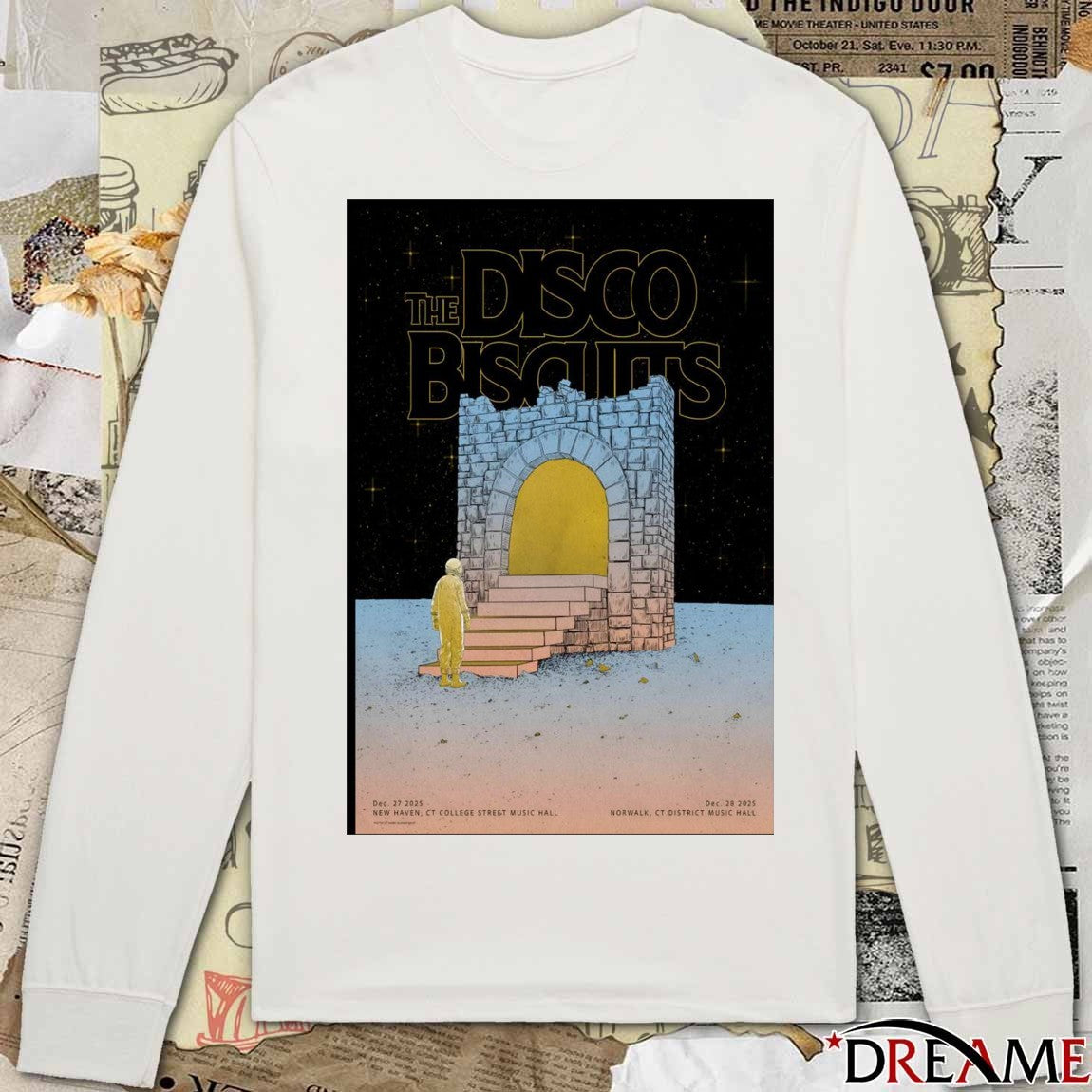 Poster The Disco Biscuits December 27 2025 College Street Music Hall in New Haven CT t-shirt