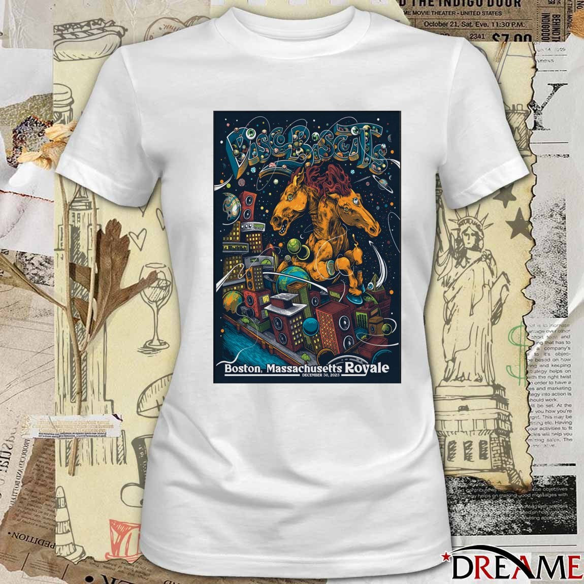 Poster The Disco Biscuits Event Boston MA On December 30 2025 t-shirt