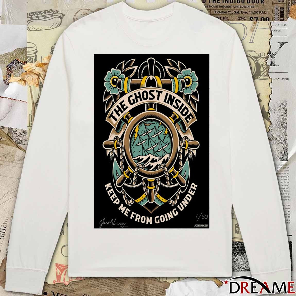 Poster The Ghost Inside Keep Me From Going Under 2025 t-shirt