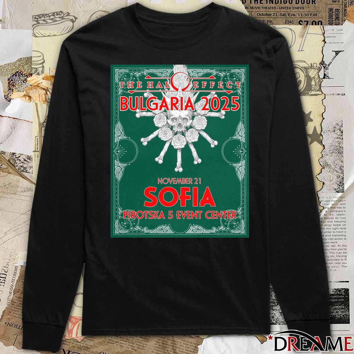 Poster The Halo Effect Sofia Bulgaria November 21 2025 Pirotska 5 Event Center t-shirt