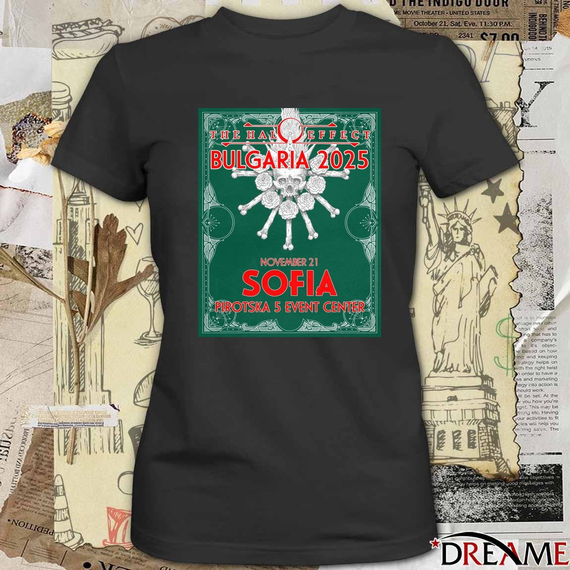 Poster The Halo Effect Sofia Bulgaria November 21 2025 Pirotska 5 Event Center t-shirt