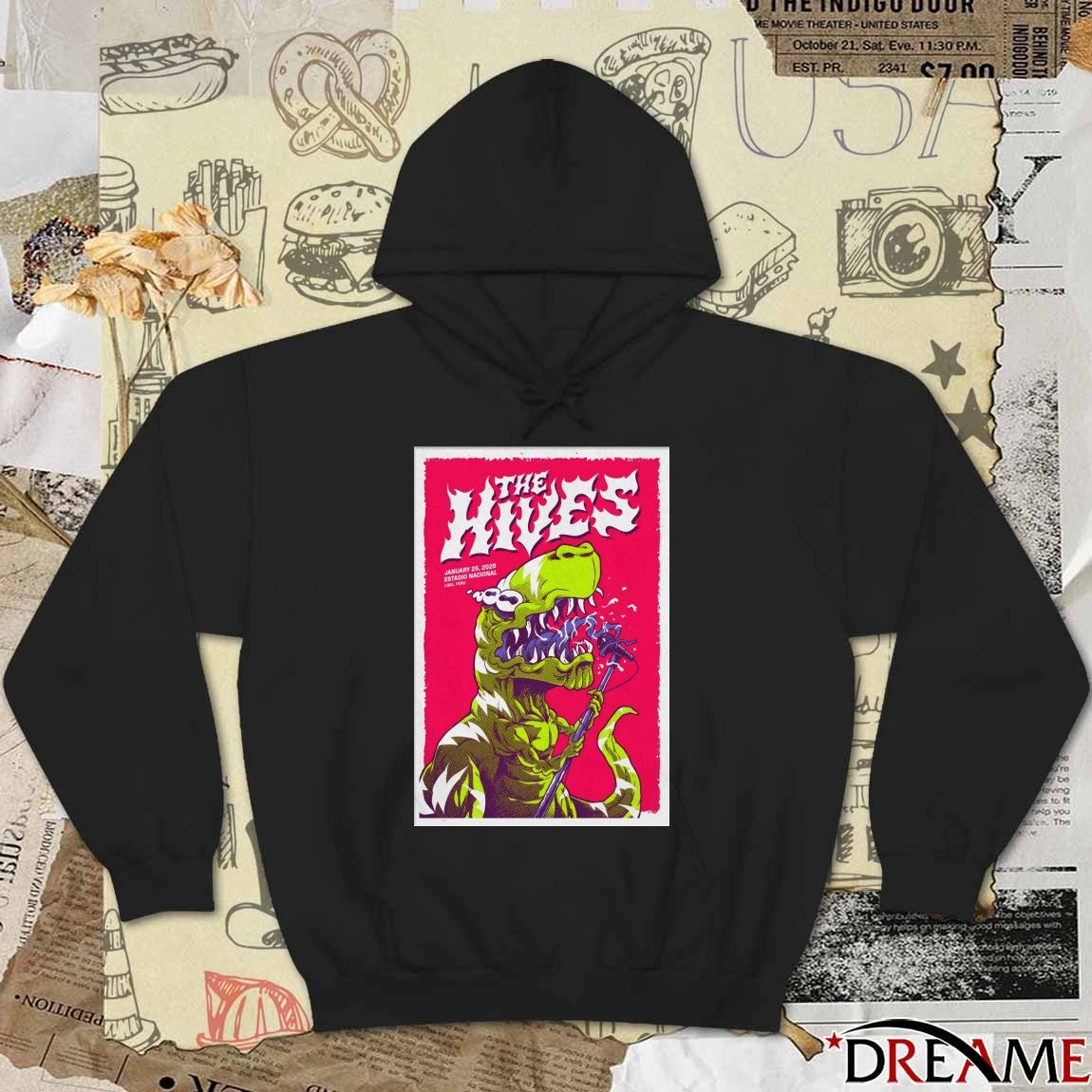 Poster The Hives Lima Peru January 25 2026 Estadio Nacional t-shirt