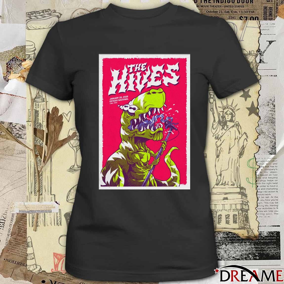 Poster The Hives Lima Peru January 25 2026 Estadio Nacional t-shirt