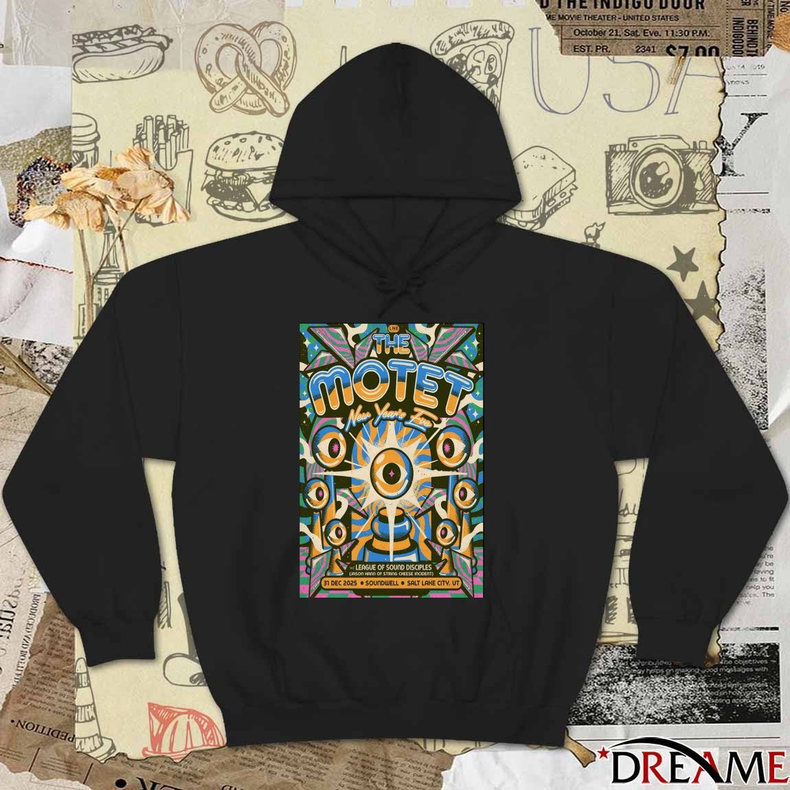 Poster The Motet December 31 2025 Soundwell In Salt Lake City UT t-shirt