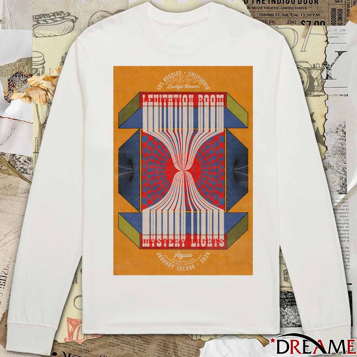 Poster The Mystery Lights January 2 2026 Levitation At Lodge Room in Los Angeles CA t-shirt
