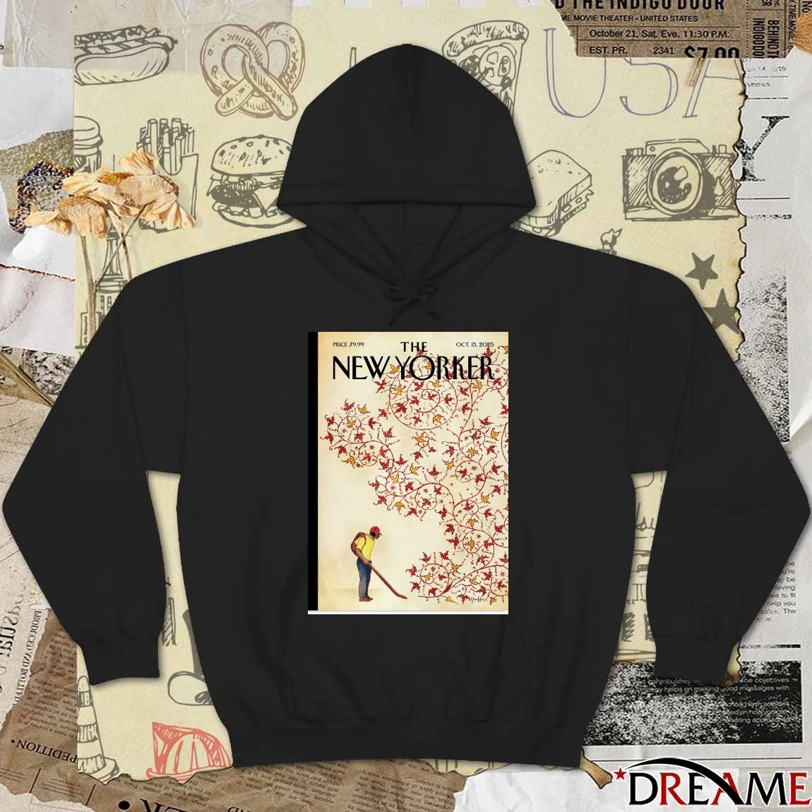 Poster The New Yorker Brian Stauffer’s Winds of Change October 13 2025 t-shirt