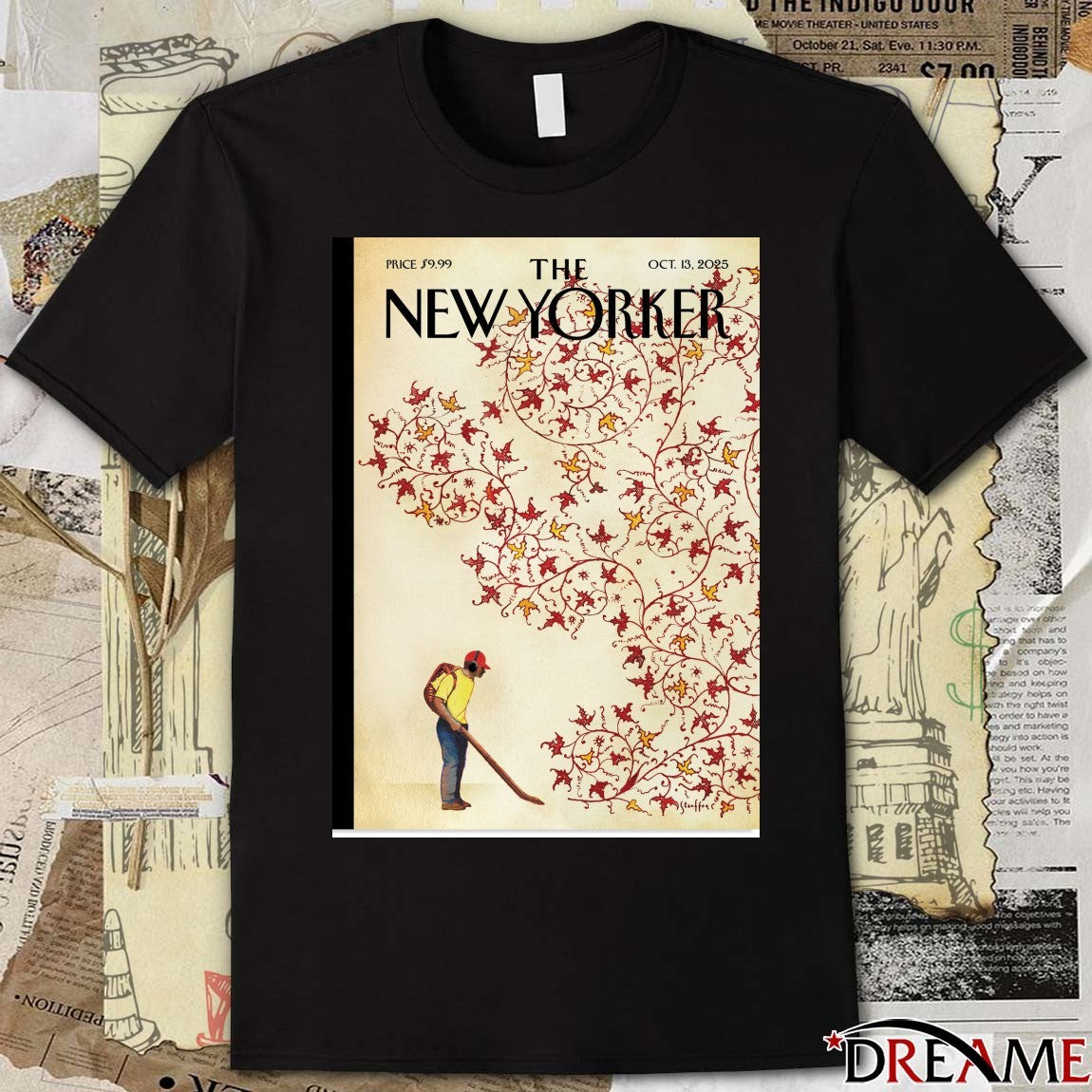Poster The New Yorker Brian Stauffer’s Winds of Change October 13 2025 t-shirt