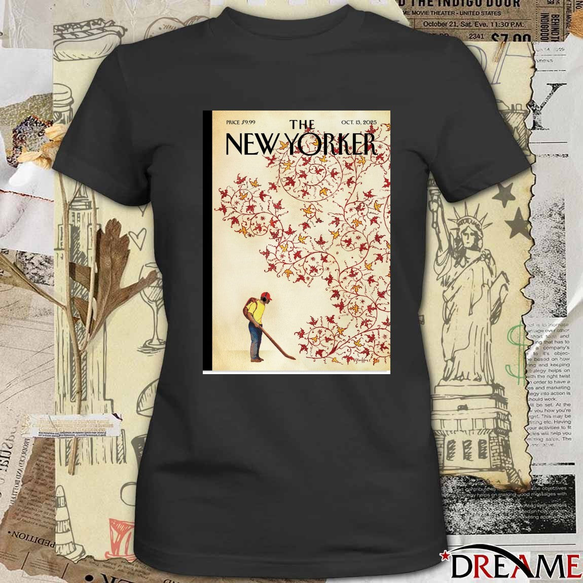 Poster The New Yorker Brian Stauffer’s Winds of Change October 13 2025 t-shirt