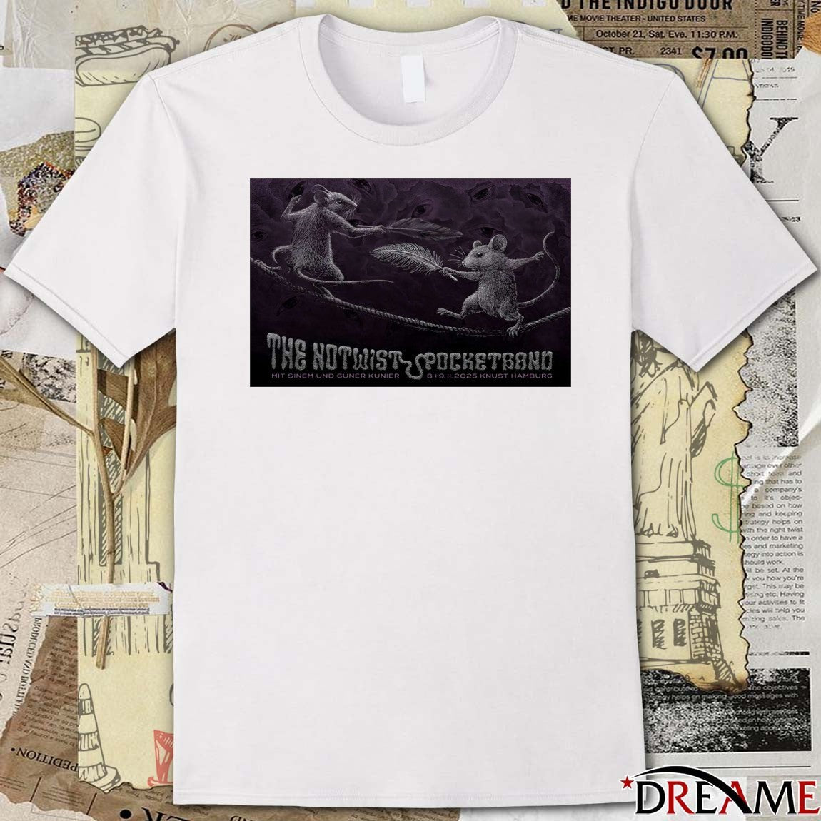 Poster The Notwist And Pocketband November 8-9 2025 KNUST Hamburg Show t-shirt