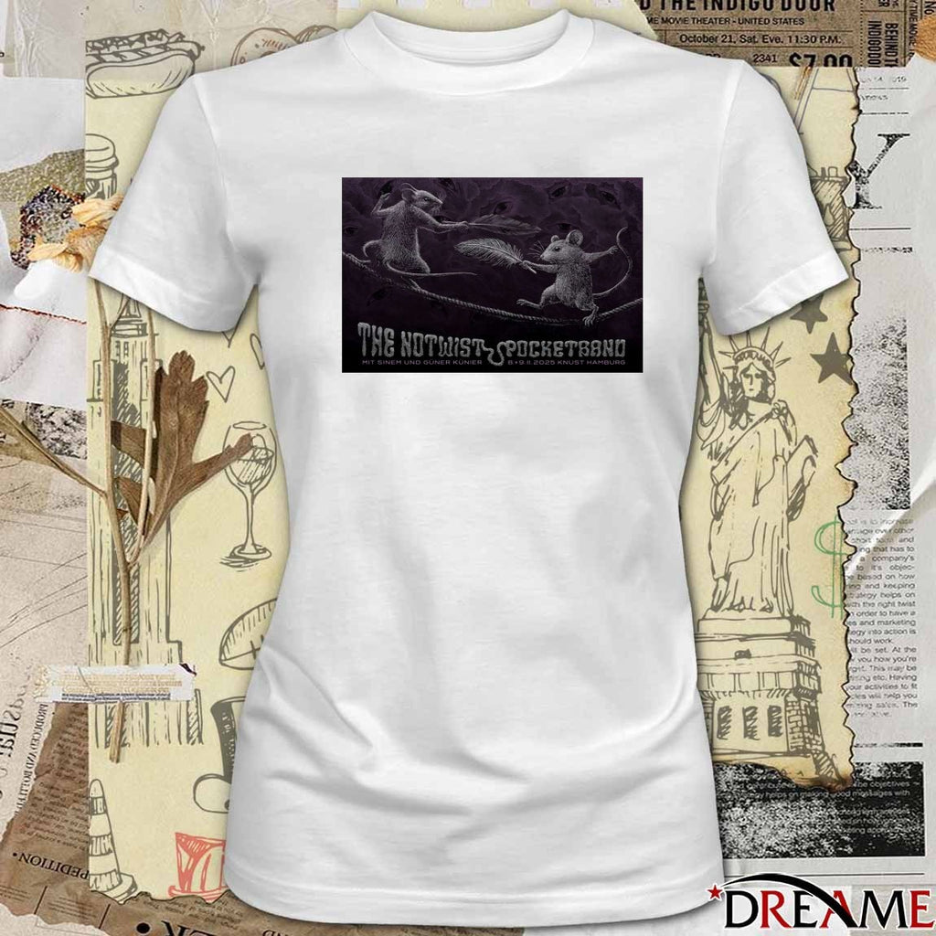 Poster The Notwist And Pocketband November 8-9 2025 KNUST Hamburg Show t-shirt