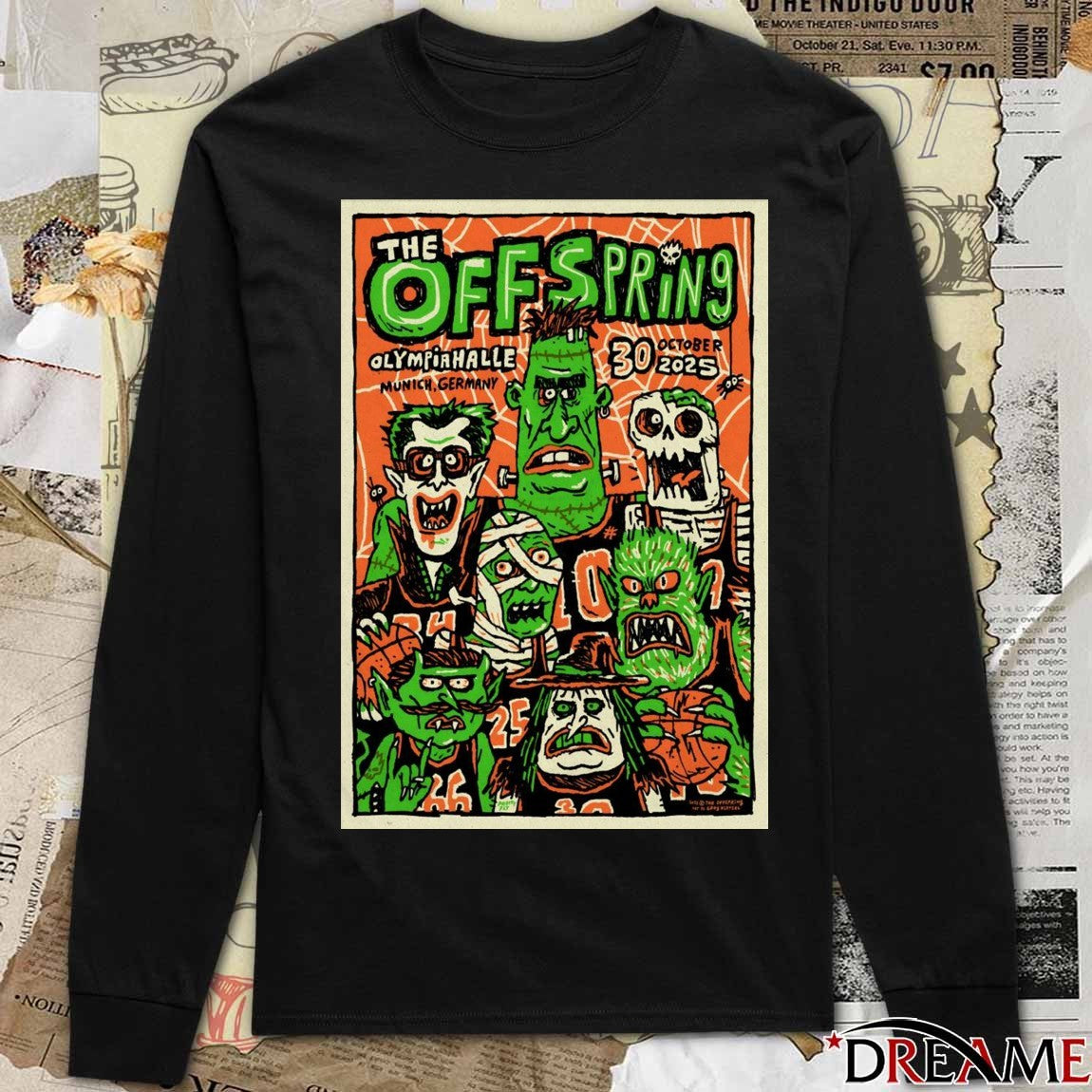 Poster The OffSpring Olympiahalle Munich Germany October 30 2025 Show t-shirt
