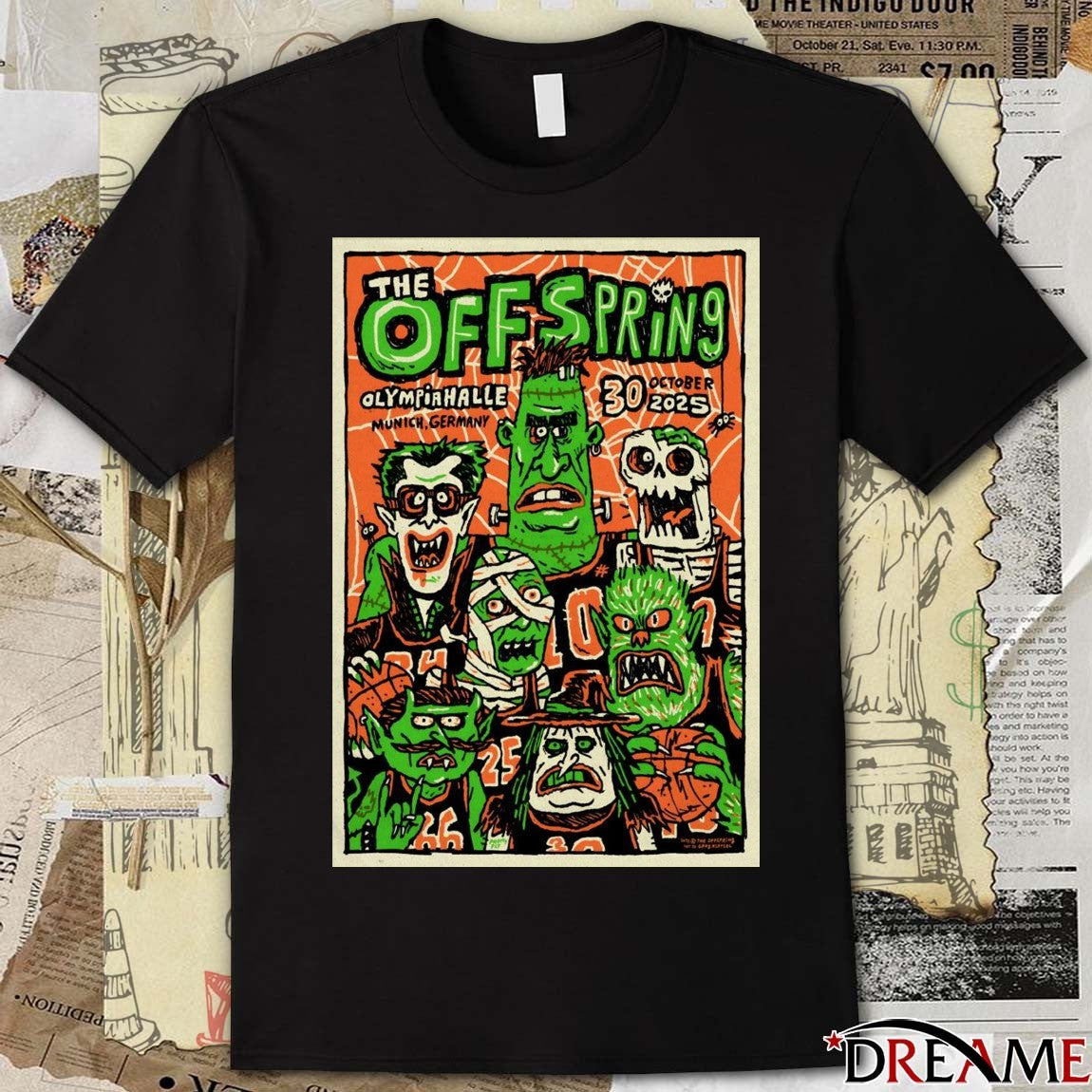 Poster The OffSpring Olympiahalle Munich Germany October 30 2025 Show t-shirt