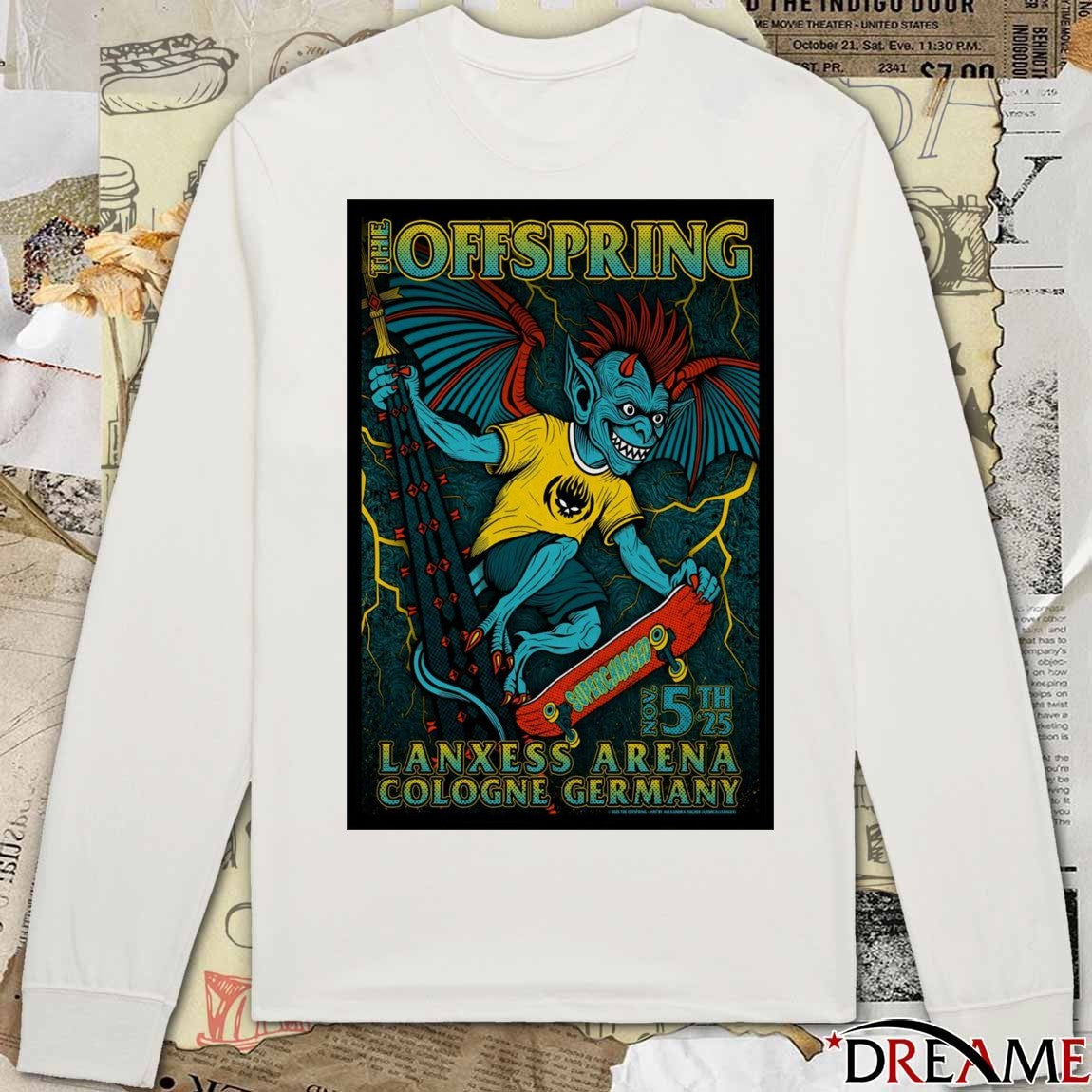 Poster The Offspring Lanxess Arena In Cologne Germany November 5 2025 t-shirt