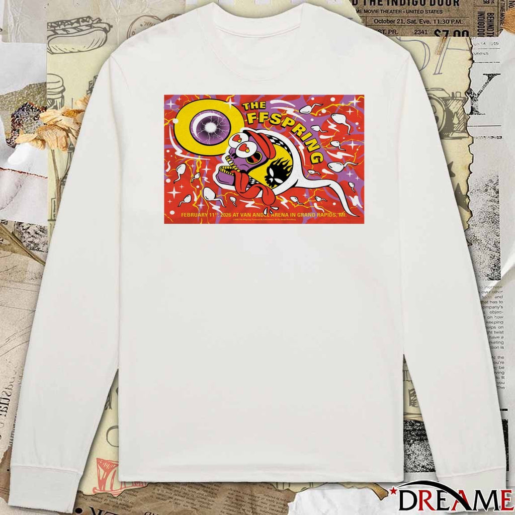Poster The Offspring Poster February 11 2026 Grand Rapids, MI t-shirt