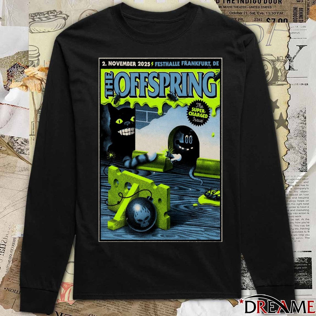 Poster The Offspring The Super-Charged Issue November 2 2025 Festhalle Frankfurt DE t-shirt