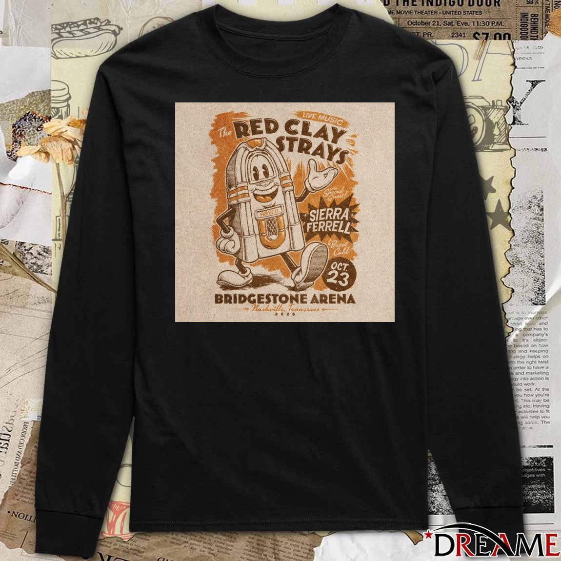 Poster The Red Clay Strays October 23 2026 Bridgestone Arena Nashville TN t-shirt