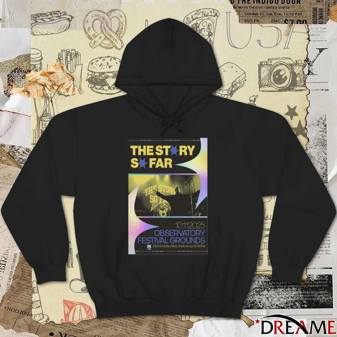 Poster The Story So Far Observatory Festival Grounds October 11 2025 Santa Ana Event t–shirt