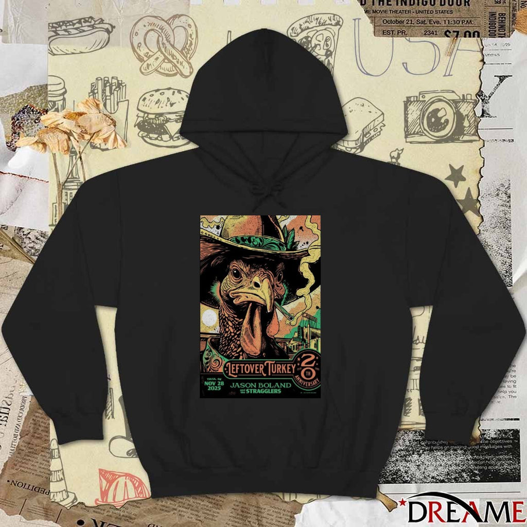 Poster The Stragglers November 28 2025 Leftover Turkey Tulsa OK t-shirt