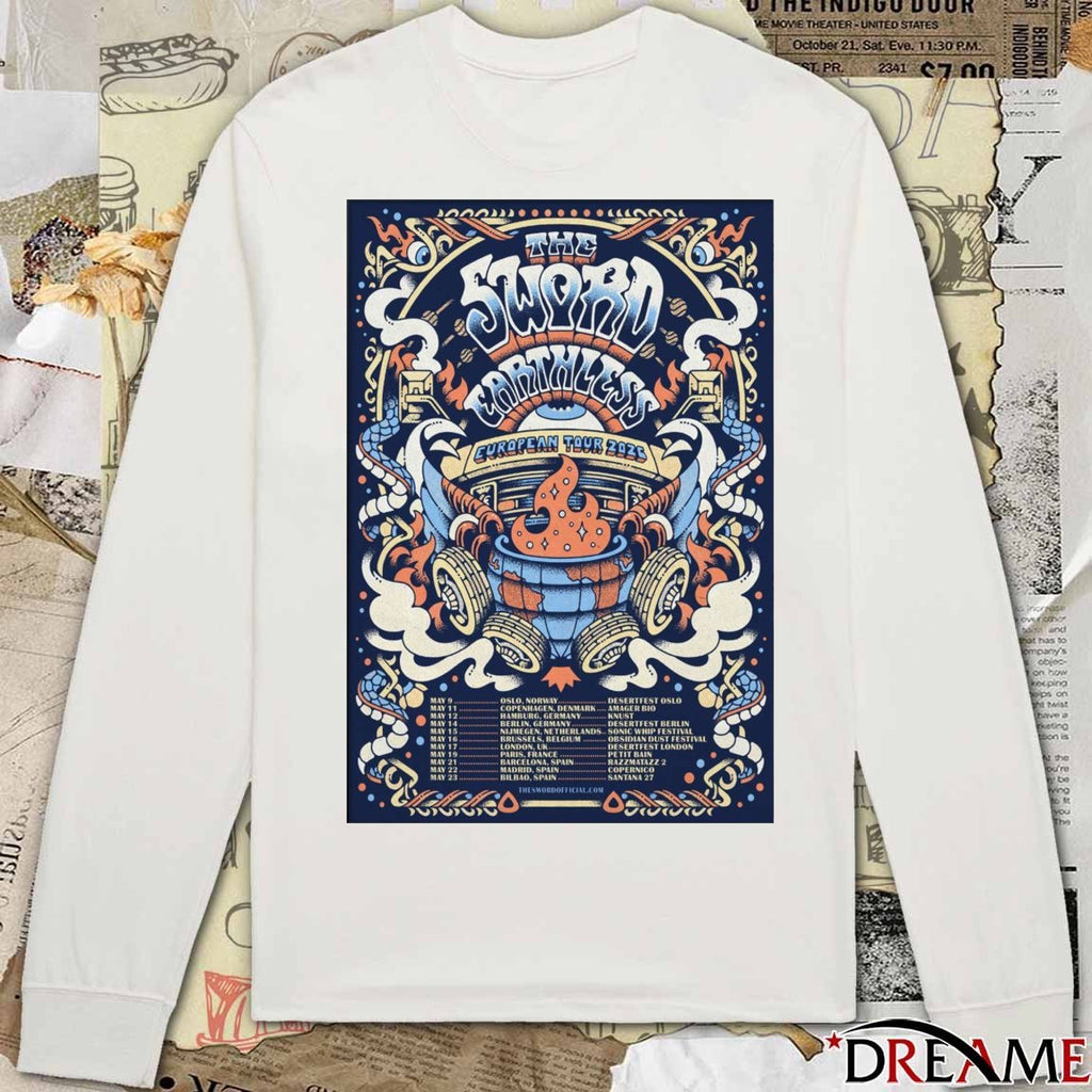 Poster The Sword And Earthless EU Tour 2026 May 9 – 23 t-shirt