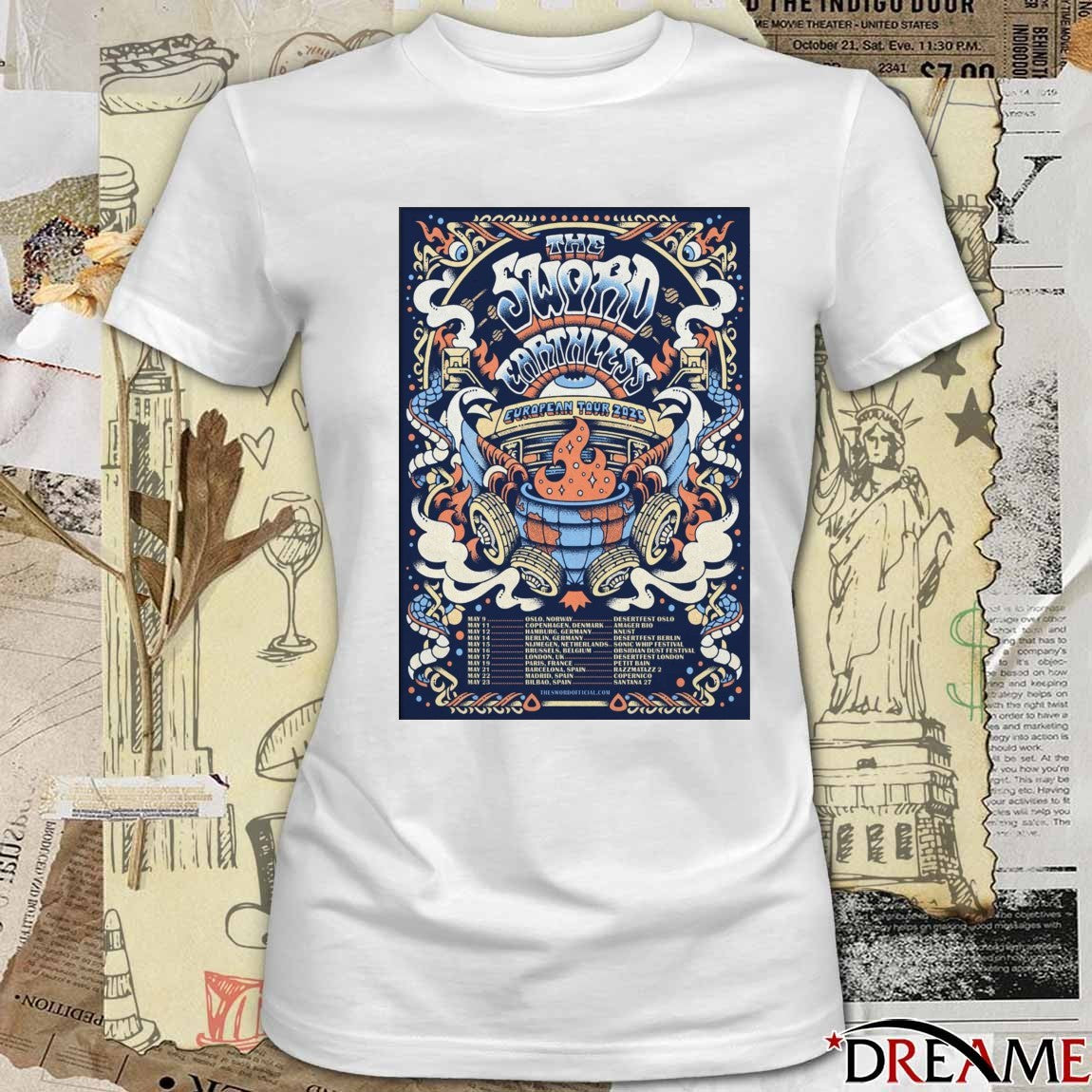Poster The Sword And Earthless EU Tour 2026 May 9 – 23 t-shirt