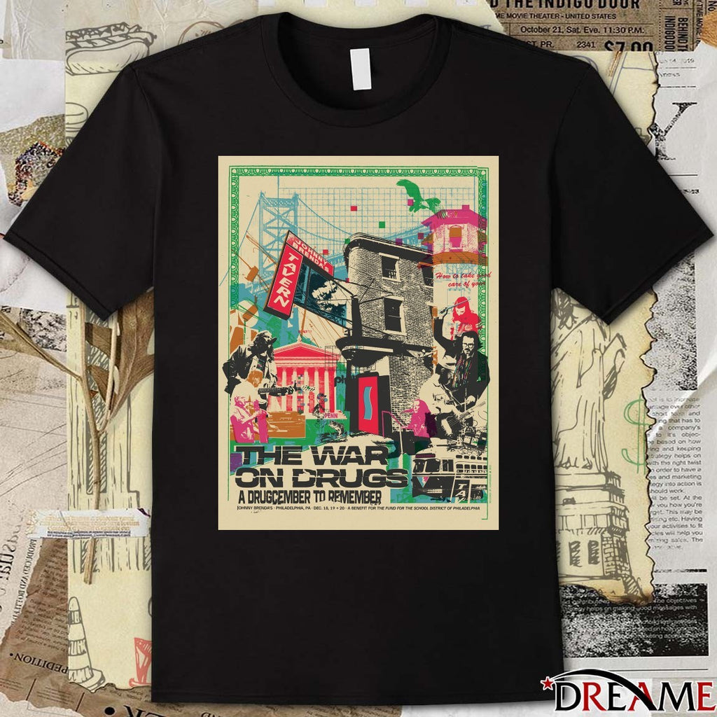 Poster The War On Drugs December 18-20 2025 Johnny Brenda’s Philadelphia PA t-shirt