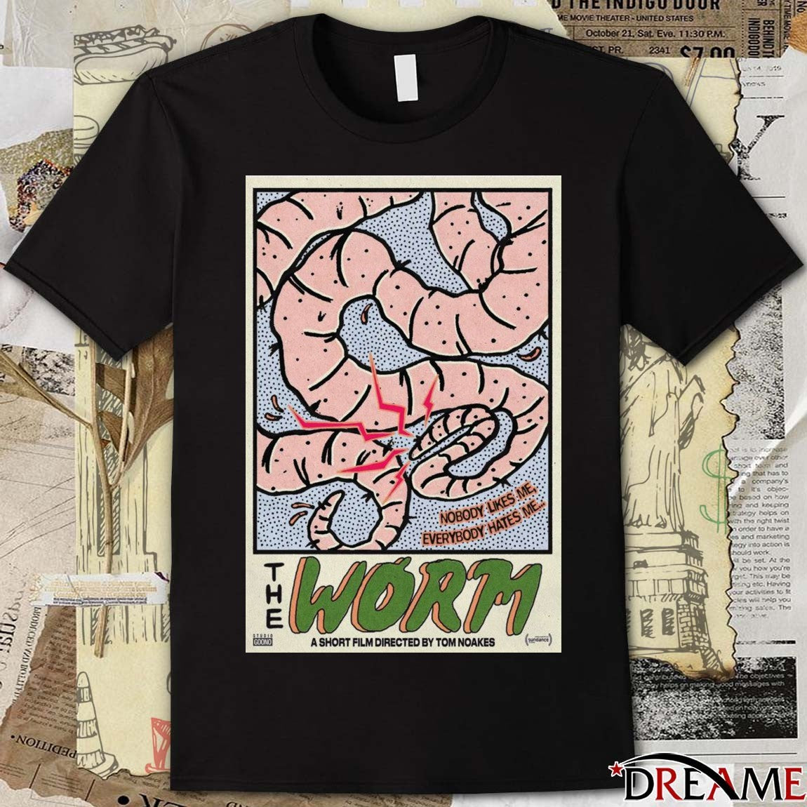 Poster The Worm A Short Film Nobody Likes Me, Everybody Hates Me t-shirt