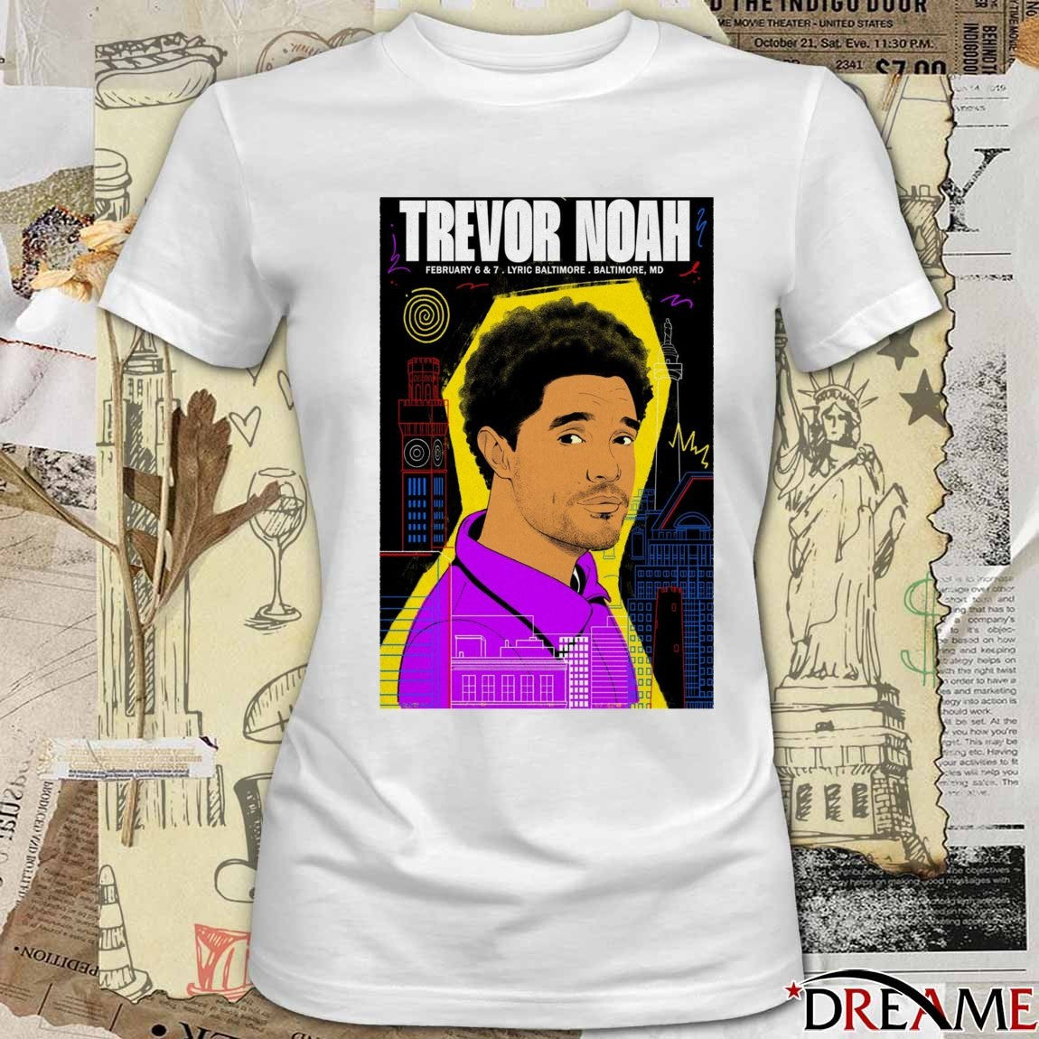 Poster Trevor Noah February 6 – 7 2026 Lyric Baltimore Baltimore, MD t-shirt