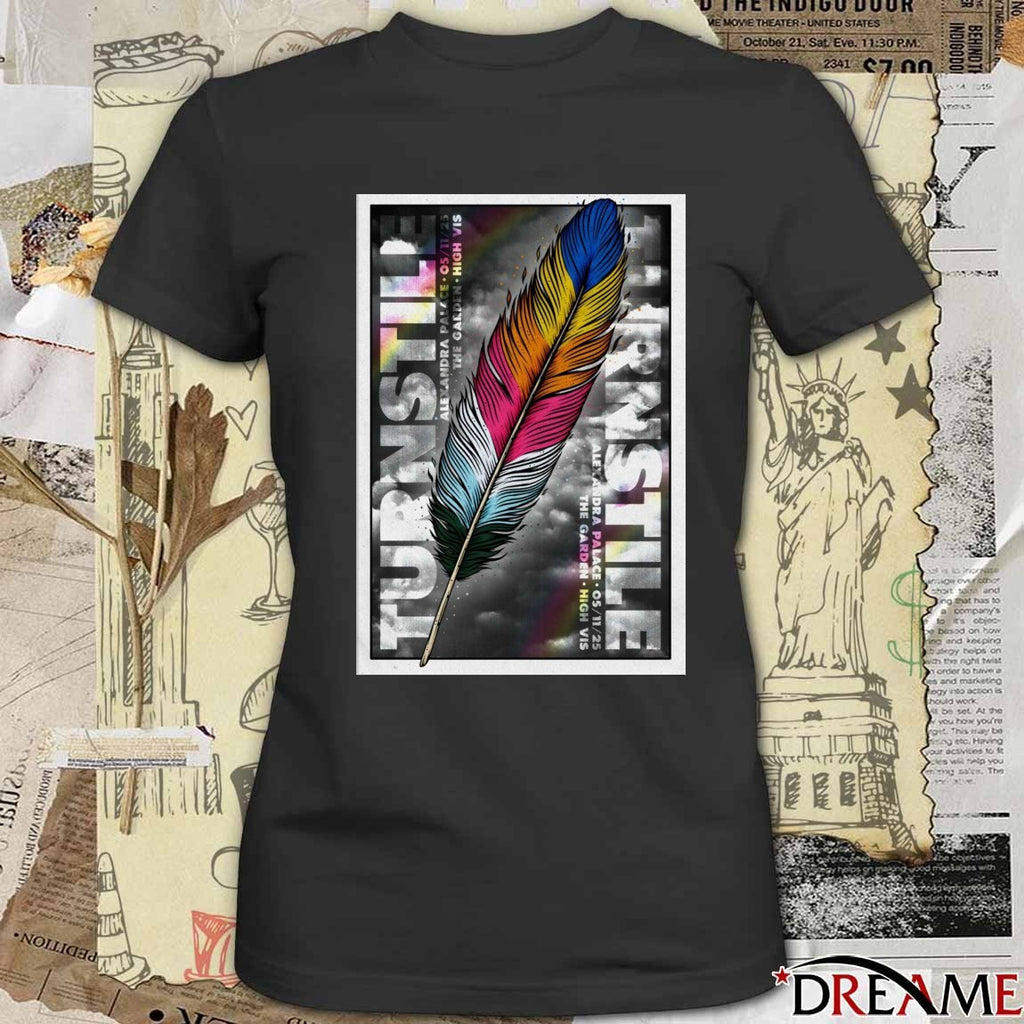 Poster Turnstile November 5 2025 The Garden High VIS Alexandra Palace Event t-shirt