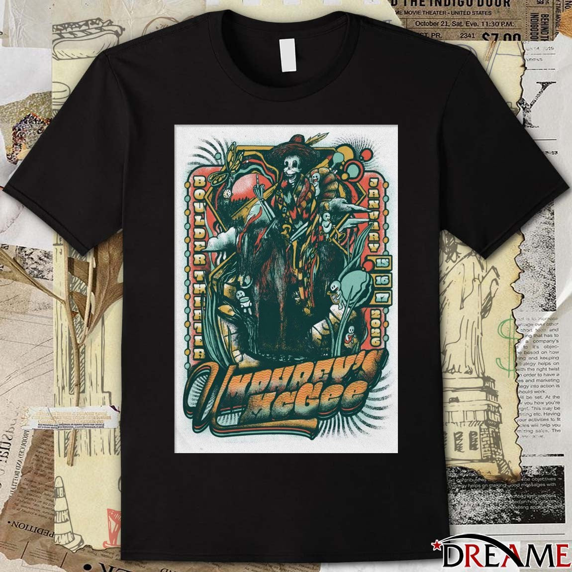 Poster Umphrey’s McGee Boulder CO January 15-17 2026 t-shirt