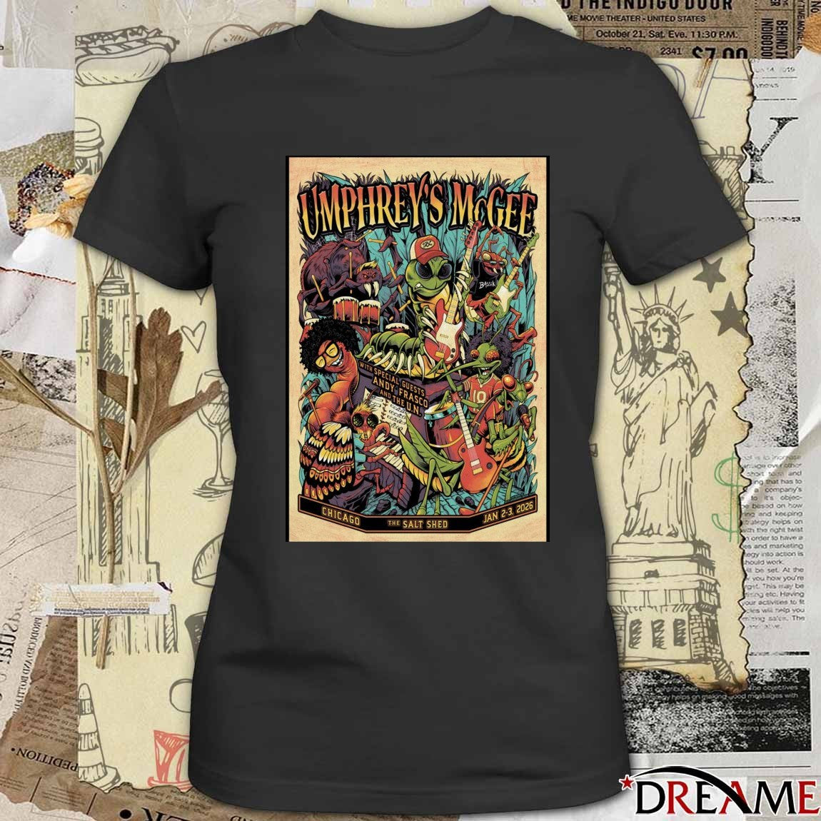 Poster Umphrey’s McGee Event Chicago IL On January 2-3 2026 t-shirt