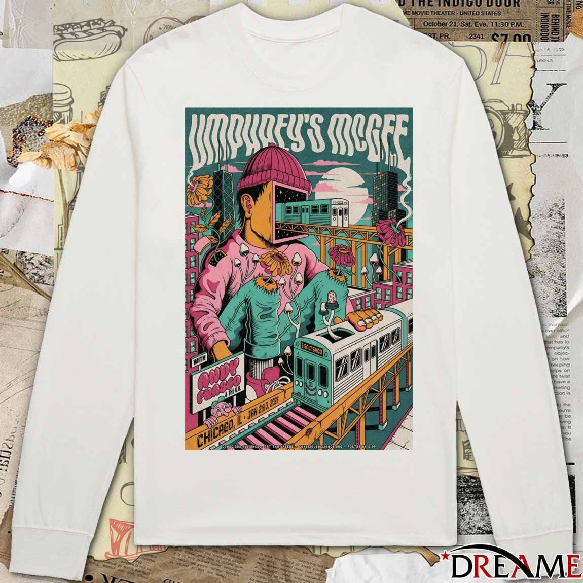 Poster Umphrey’s McGee January 2-3 2026 In Chicago IL t-shirt