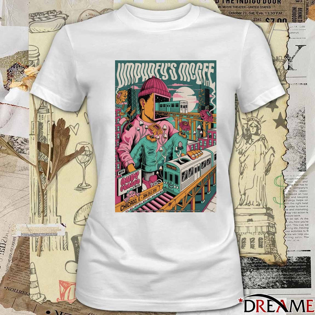 Poster Umphrey’s McGee January 2-3 2026 In Chicago IL t-shirt