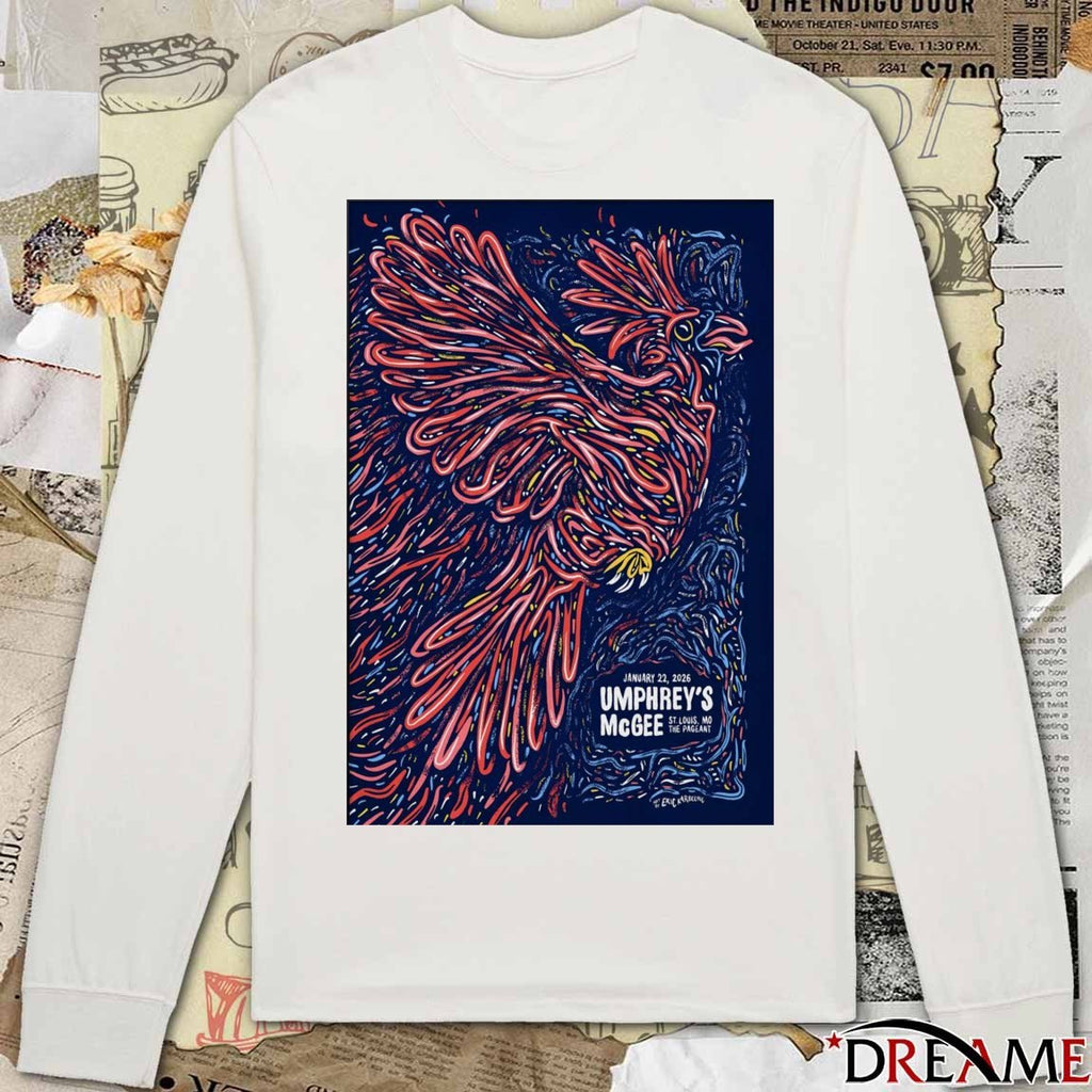 Poster Umphrey’s McGee January 22 2026 St. Louis MO The Pageant t-shirt
