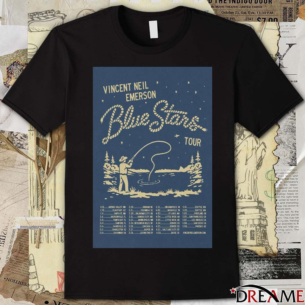 Poster Vincent Neil Emerson 2026 Blue Stars Tour t-shirt