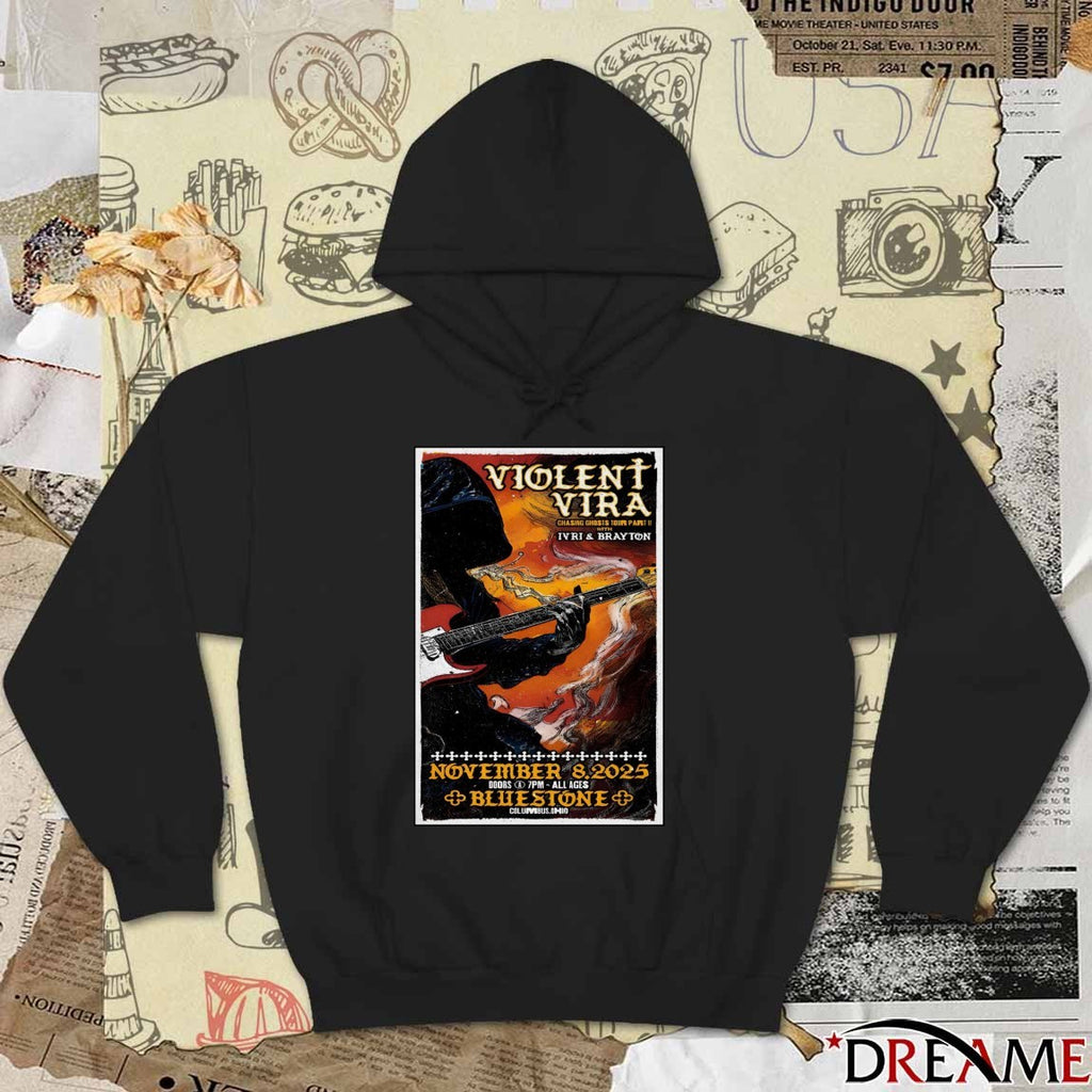 Poster Violent Vira Concert November 08 2025 Columbus, OH t-shirt