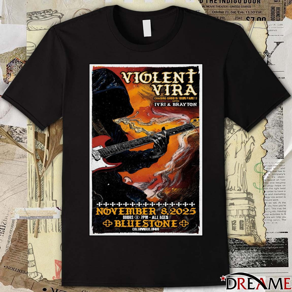 Poster Violent Vira Concert November 08 2025 Columbus, OH t-shirt