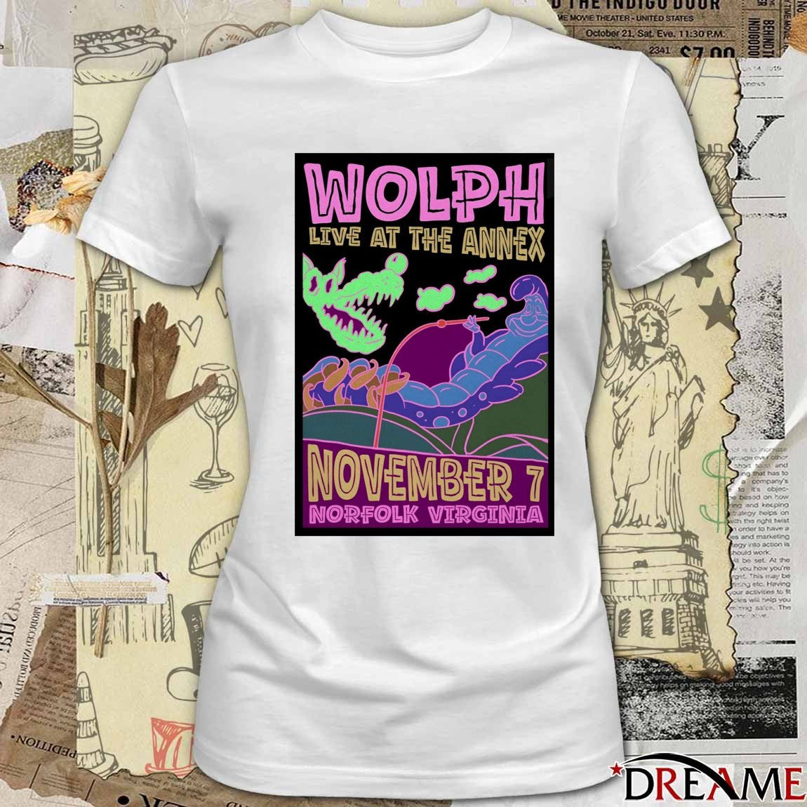Poster WOLPH Live At The Annex November 7 2025 Norfolk VA t-shirt