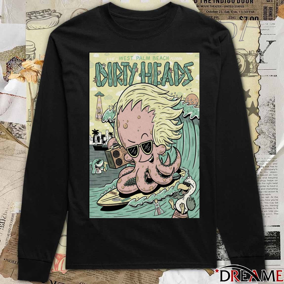Poster West Palm Beach Dirty Heads The iTHINK Financial Amphitheatre Tour 2025 t-shirt