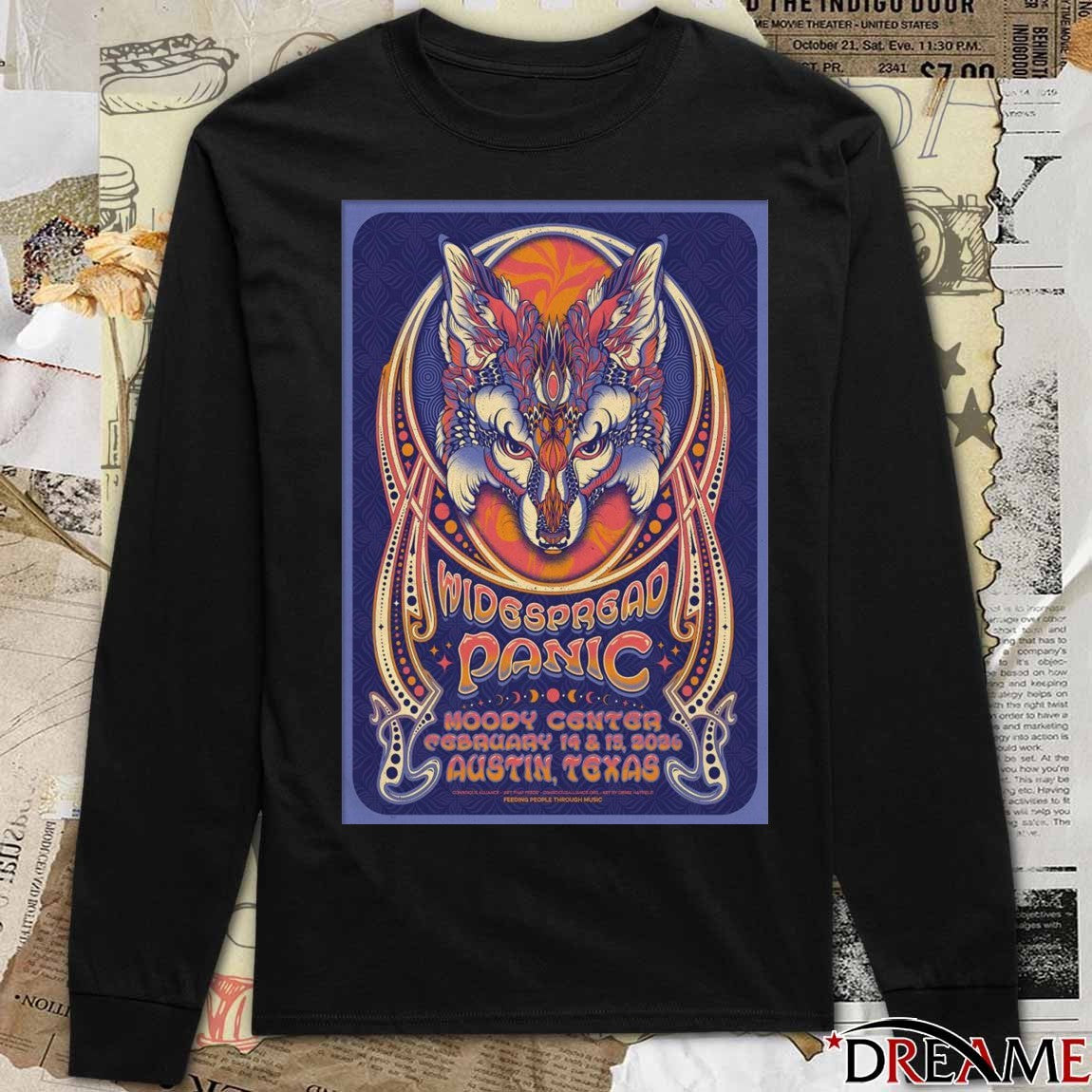 Poster Widespread Panic Moody Center Austin TX February 14 – 15 2026 t-shirt