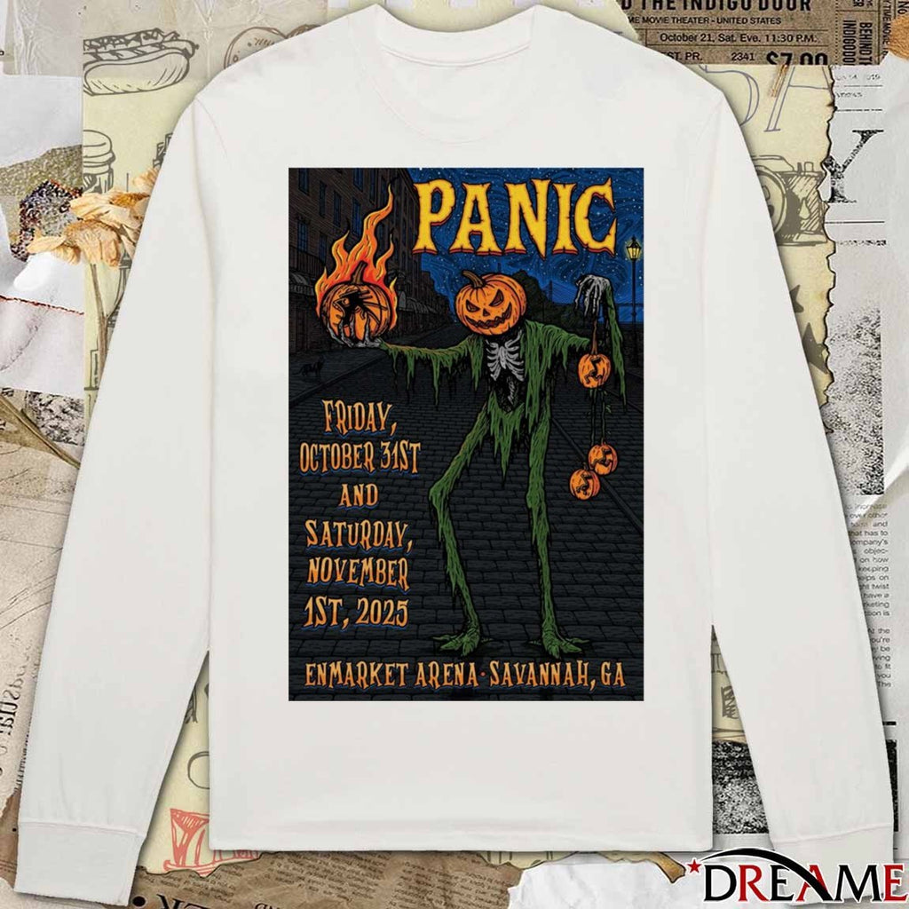 Poster Widespread Panic Show Enmarket Arena October 31 and November 1 2025 Savannah GA t-shirt