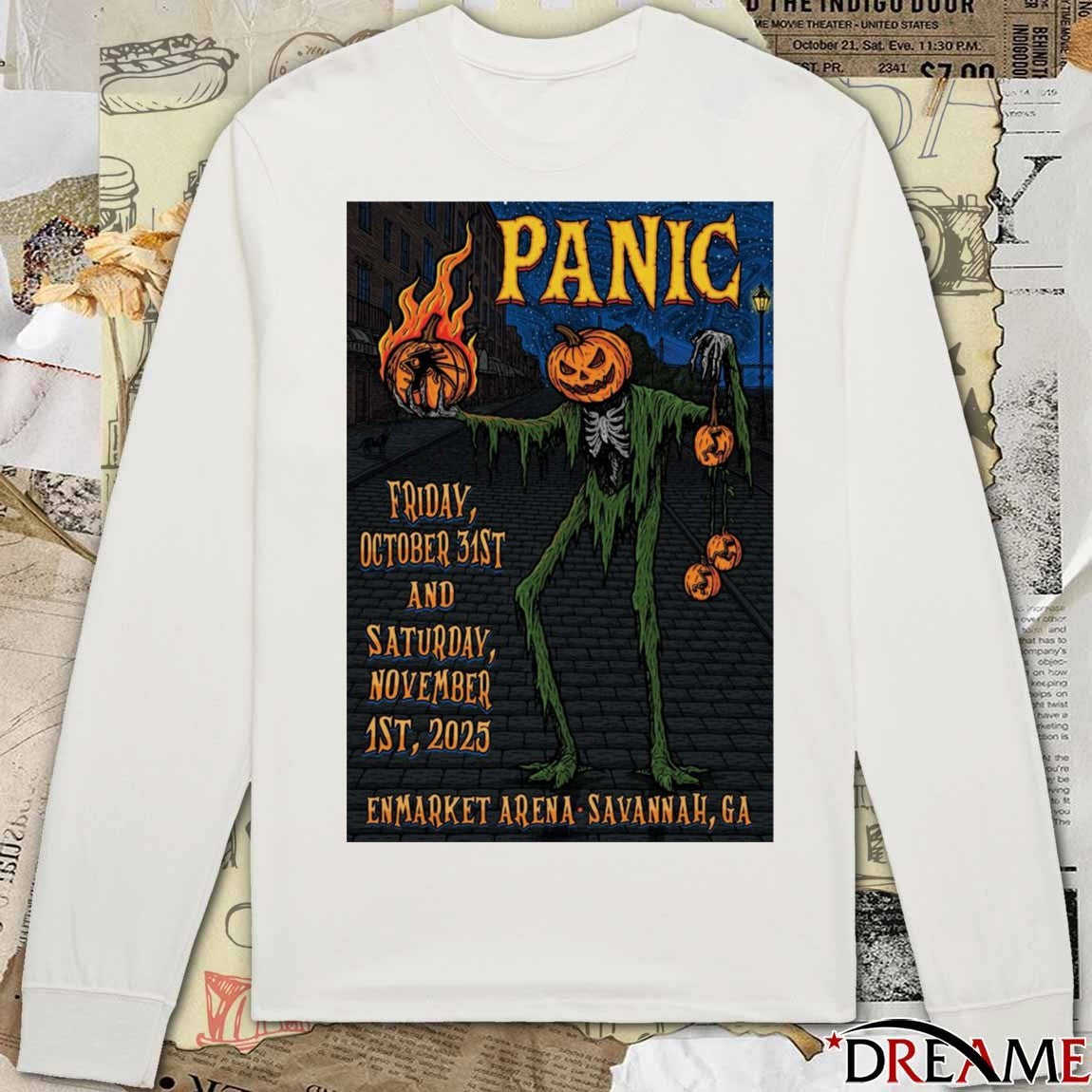 Poster Widespread Panic Show Enmarket Arena October 31 and November 1 2025 Savannah GA t-shirt