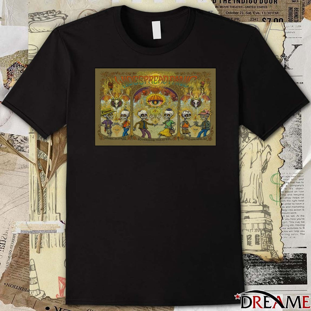 Poster Widespread Panic The Riverside Theater Milwaukee Wisconsin Tour October 24 25 26 2025 t-shirt